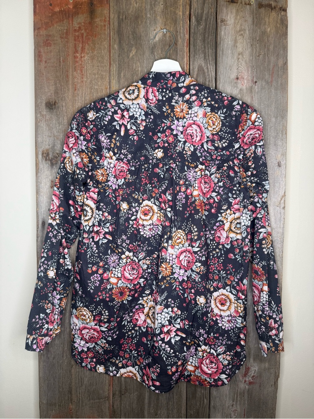 Mille Joni Top in Bloomsburg Floral Button Top Peasant Blouse XXS - Picture 6 of 12